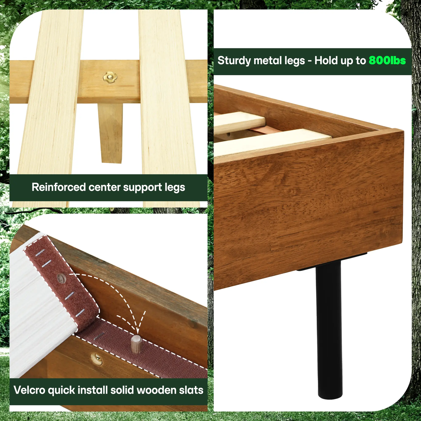 Alander Solid Wood Bed Frame by Megsu