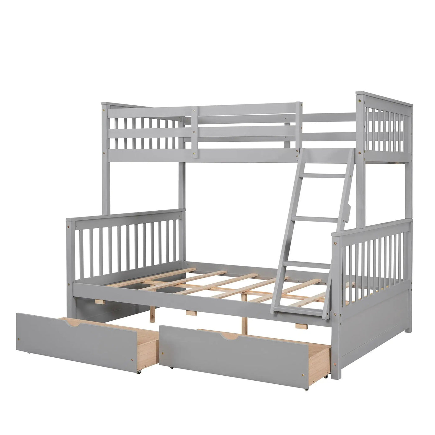 Bunk Bed With Ladders And 2 Storage Drawers by Unique Piece Furniture