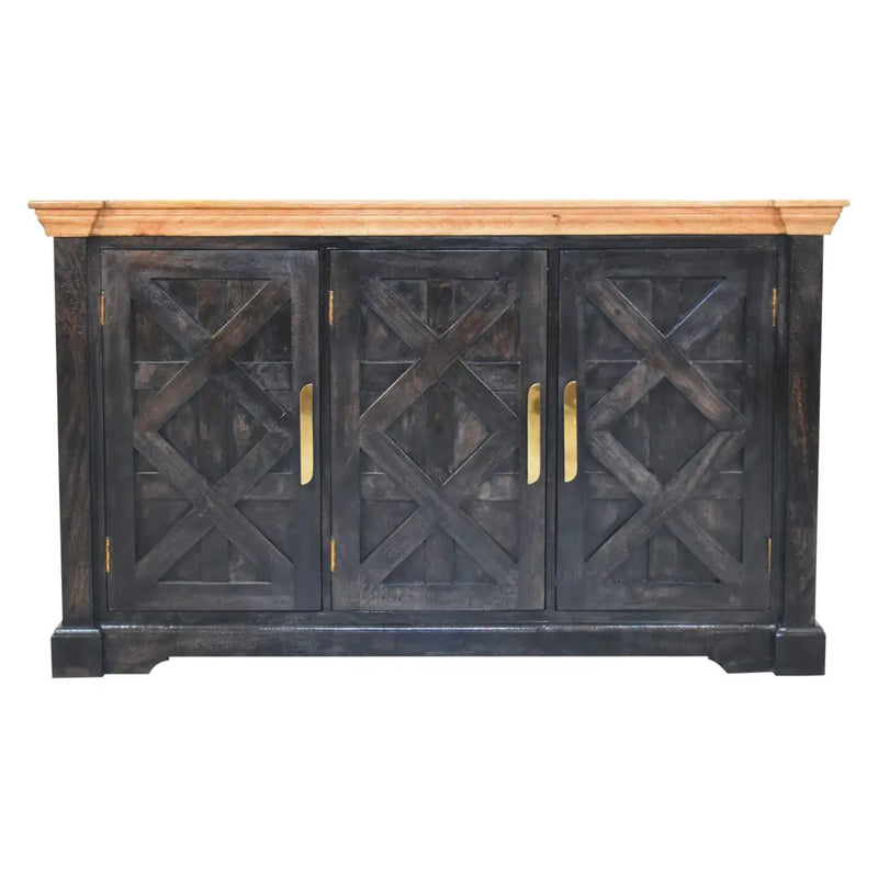Regal - Rustic Sideboard - Black by Unique Piece Furniture