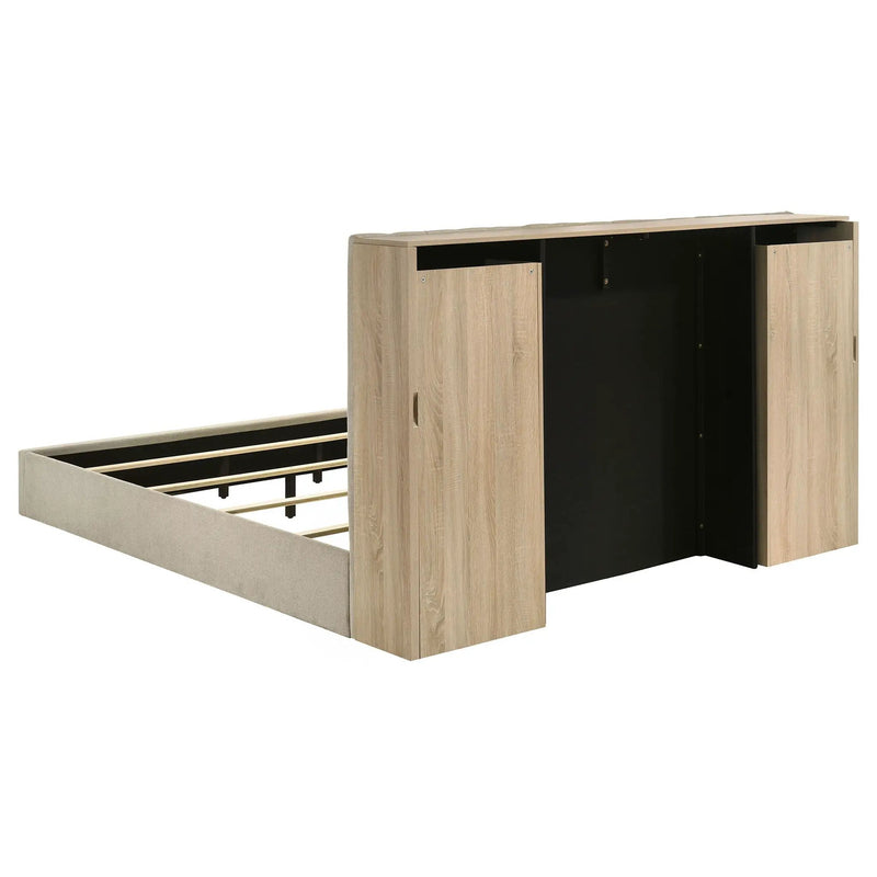 Arielle 4-piece Eastern King Bedroom Set Light Oak by Unique Piece Furniture