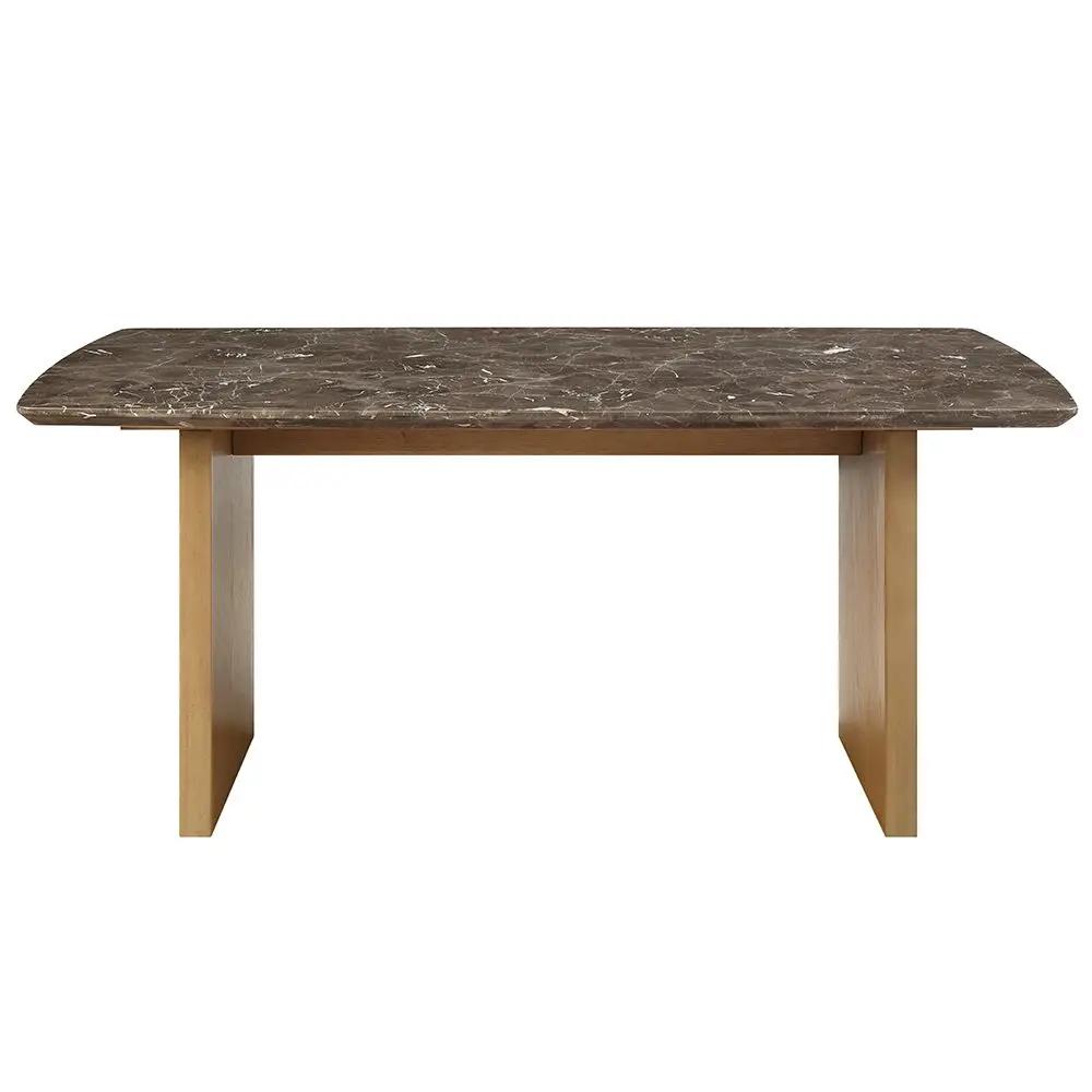 Jaramillo - Dining Table - Marble Top & Natural Finish by Unique Piece Furniture