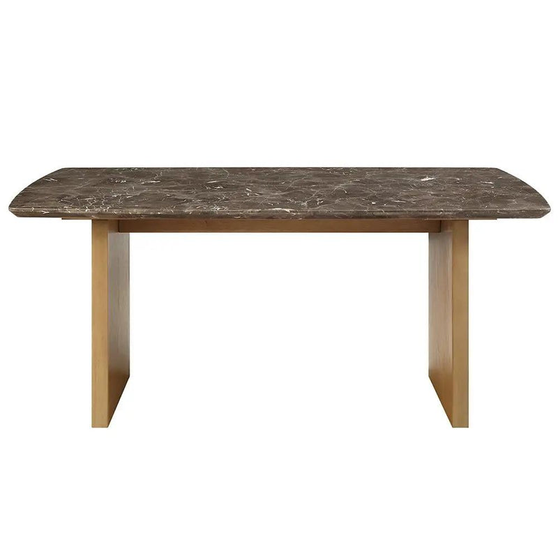 Jaramillo - Dining Table - Marble Top & Natural Finish by Unique Piece Furniture