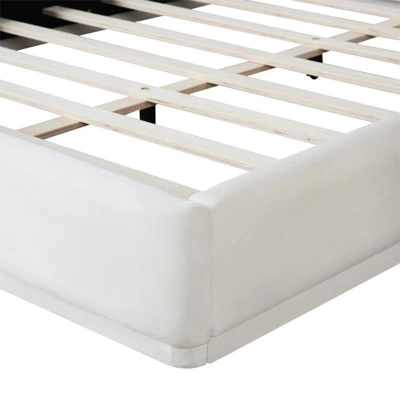 Soft and Comfortable Upholstered King Size Bed by HouseOfZazla
