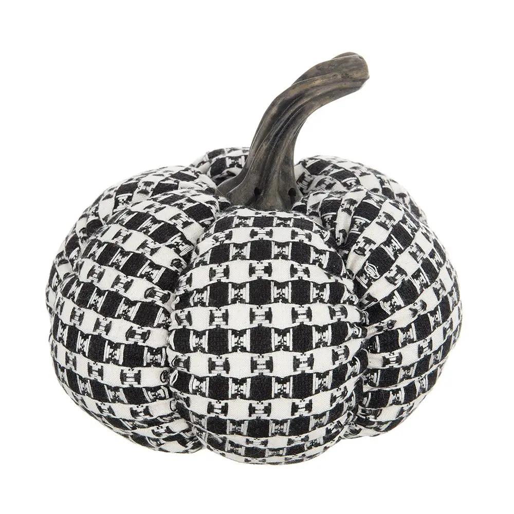 Plaid Pumpkin Decor, For Holiday Halloween Decoration by Unique Piece Furniture