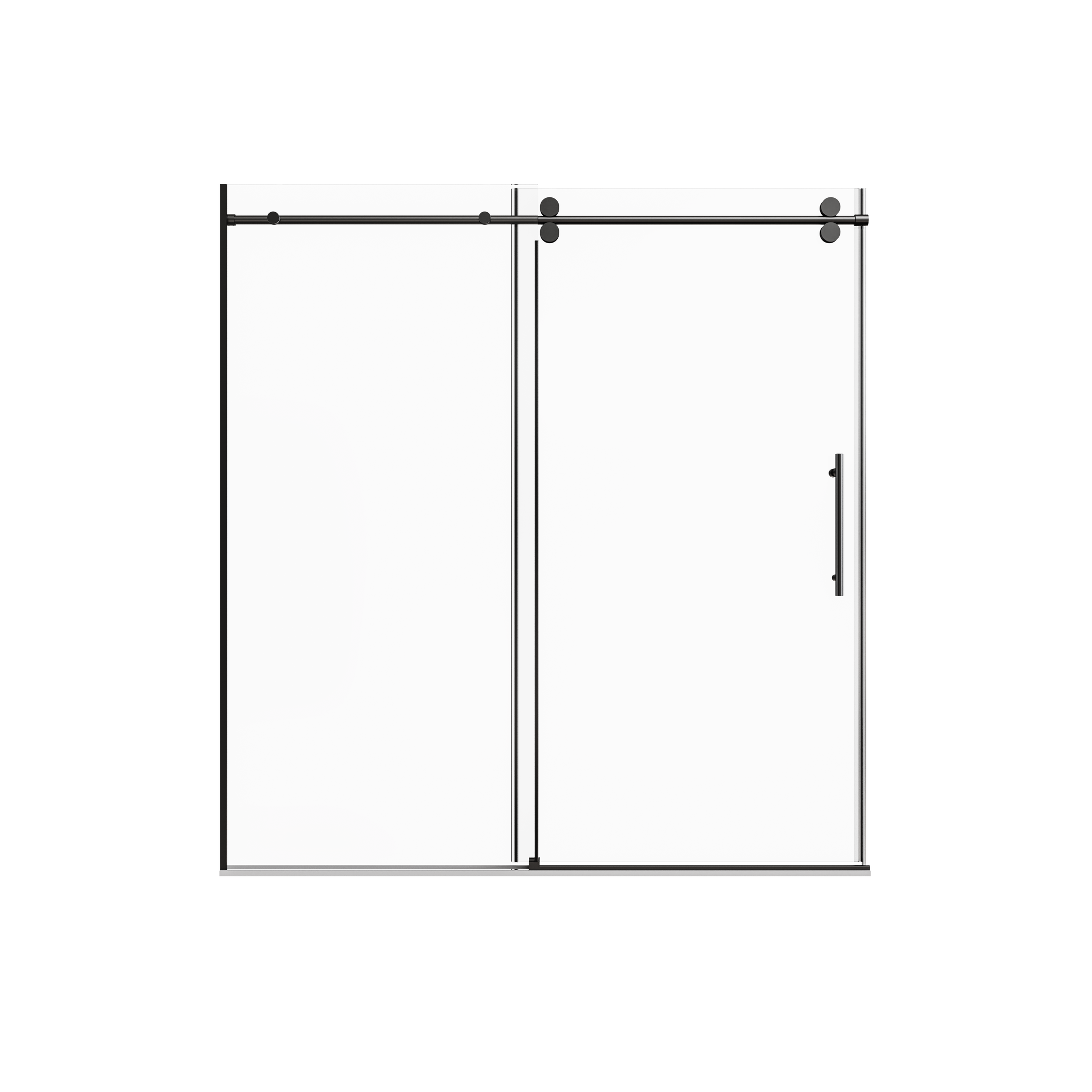Frameless Single Sliding Shower Door by HouseOfZazla