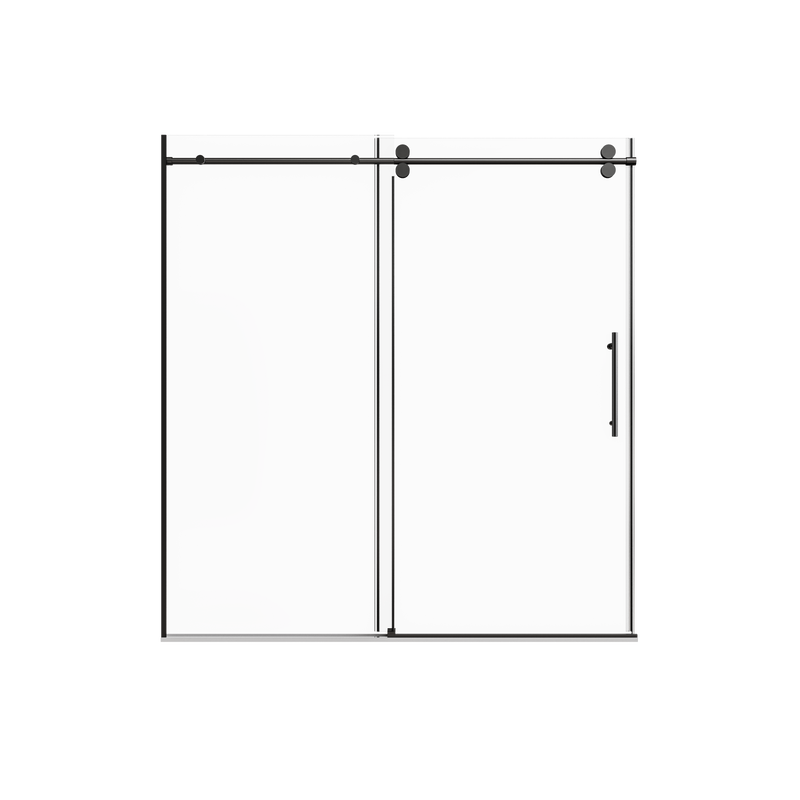 Frameless Single Sliding Shower Door by HouseOfZazla