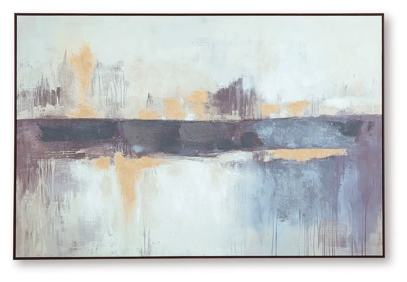 Gatesford - Wall Art - Blue / White / Tan by Unique Piece Furniture