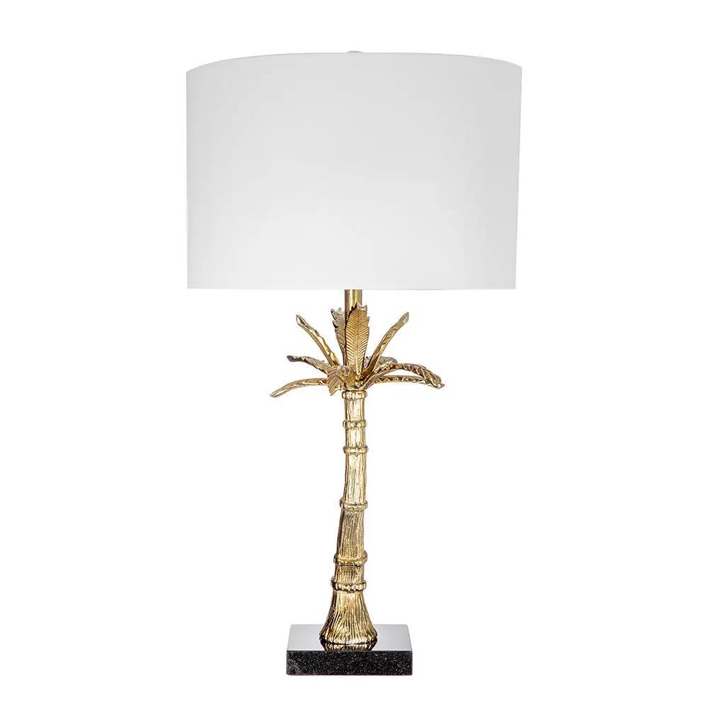 D16x31' Leaf Lamp with Marble Base Gold by HouseOfZazla