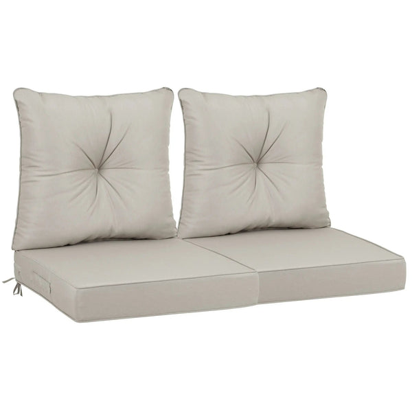 Outdoor Deep Seat Cushions For Patio Furniture Waterproof Set - Beige