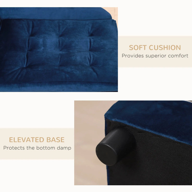 PawHut Luxury Fancy Dog Bed for Small Dogs with Hidden Storage by HouseOfZazla