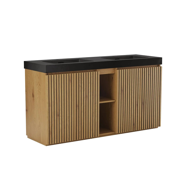 Galan 60F" Knotty Bathroom Vanity by HouseOfZazla