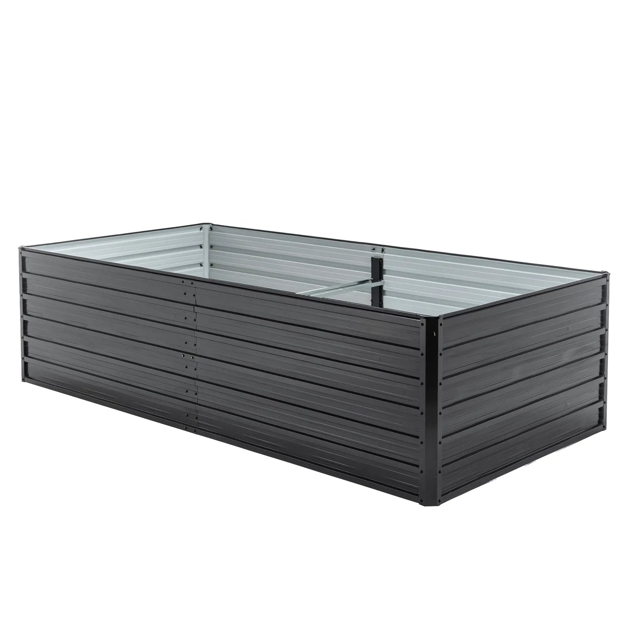 Metal Raised Garden Bed Outdoor 7.2x3.6x2 FT Galvanized Raised Garden Bed Kit by HouseOfZazla