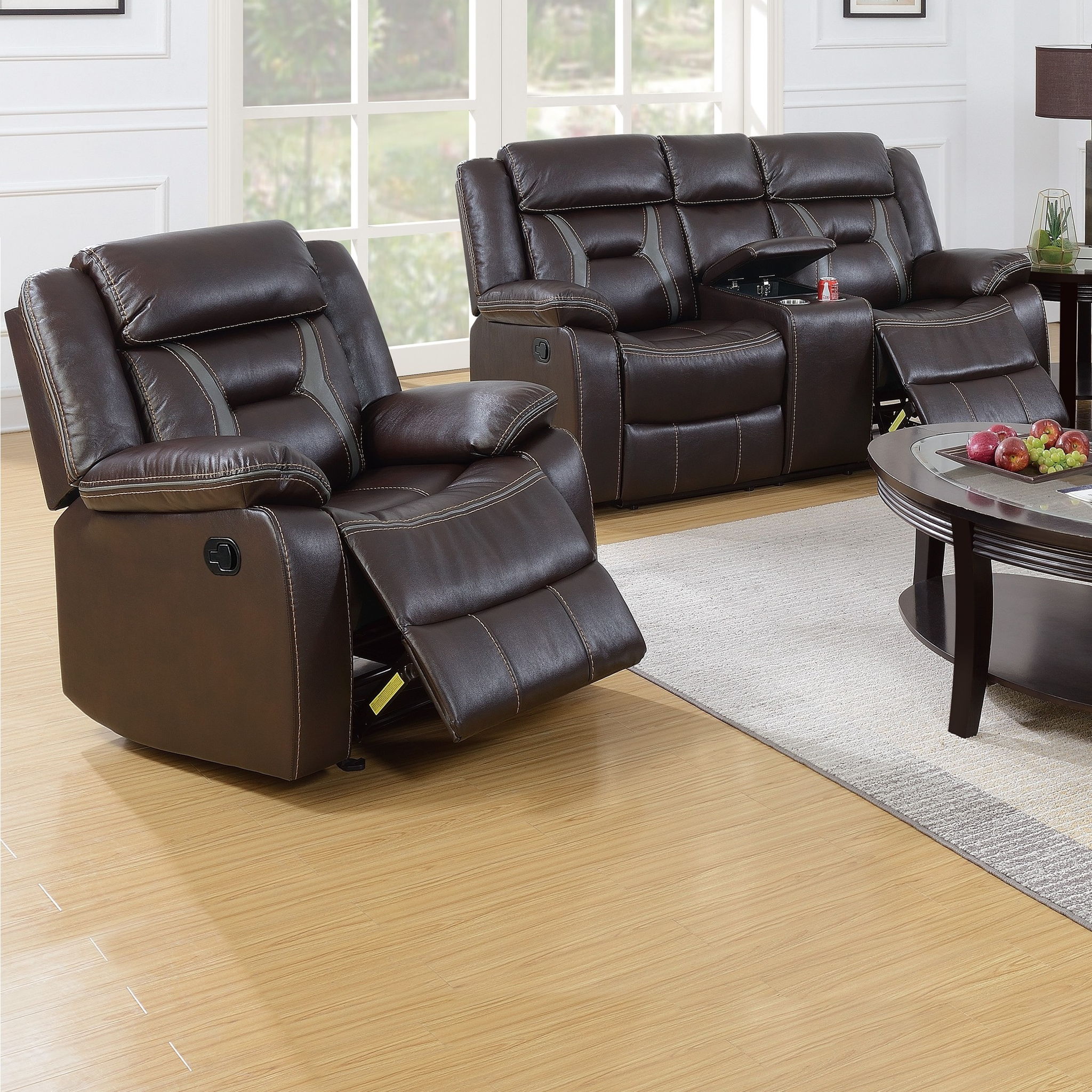 Living Room Set With Pillow Armrest And Tufted Backrest by HouseOfZazla