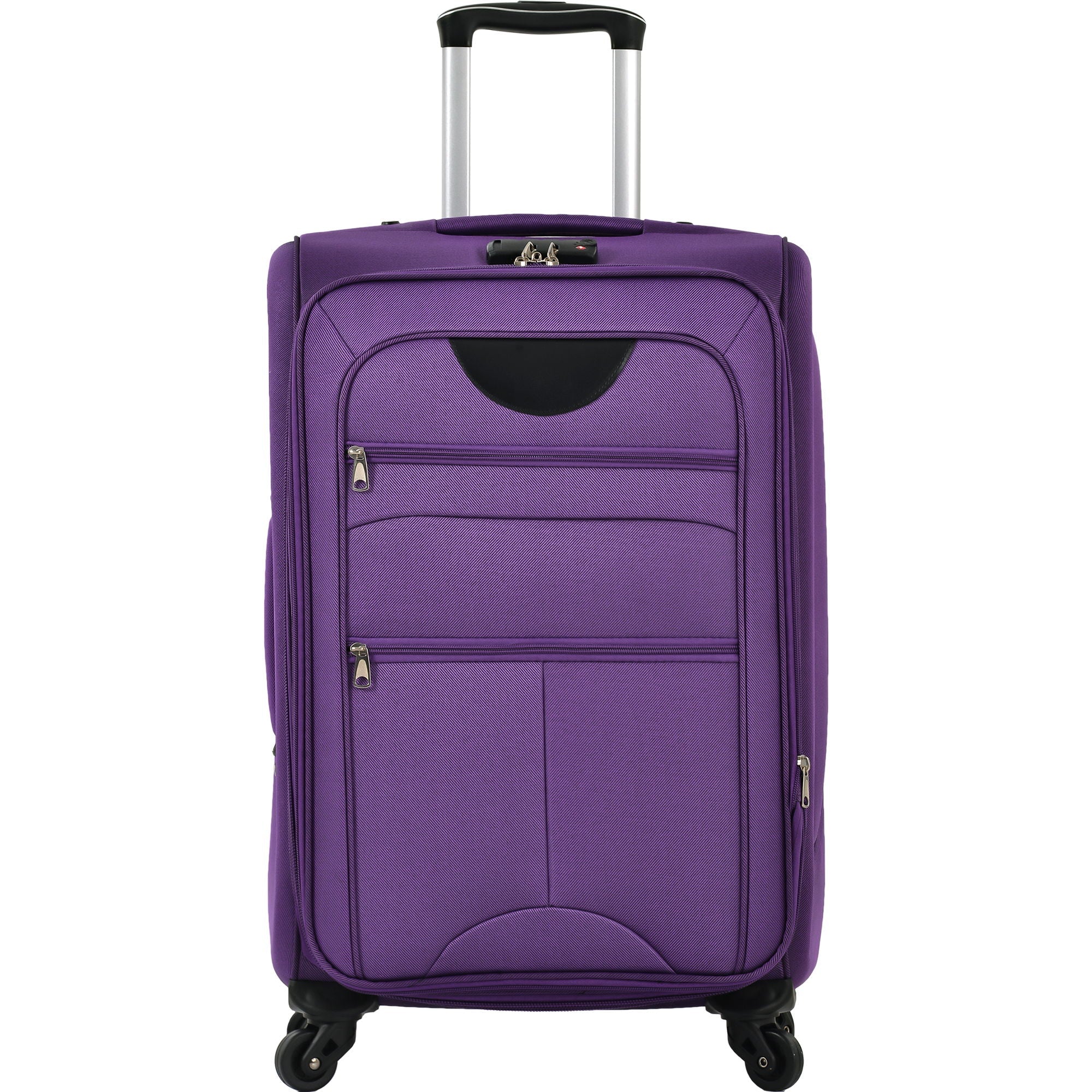 Softside Luggage Expandable 3 Piece Set Suitcase Upright Spinner Softshell Lightweight Luggage Travel Set by HouseOfZazla