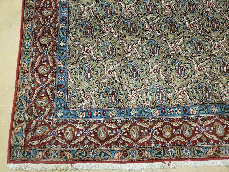 4' X 7' Handmade Turkish Wool Rug Paisley Hand Knotted Flowers One Of A Kind by Jewel Rugs