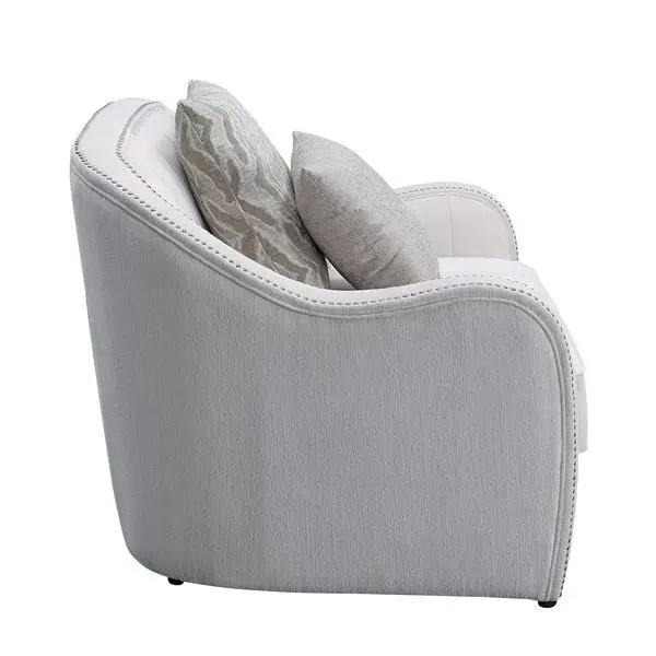 Mahler - Loveseat With 4 Pillows - Beige Linen by Unique Piece Furniture