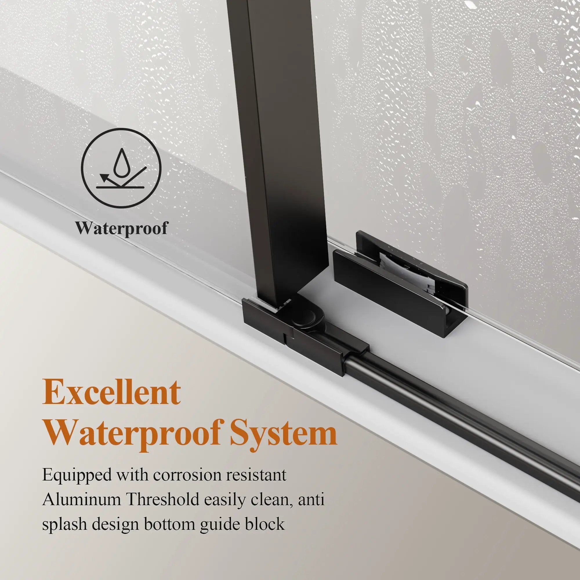 56-60" W x 76" H Stainless Steel Frameless Sliding Shower Door by HouseOfZazla