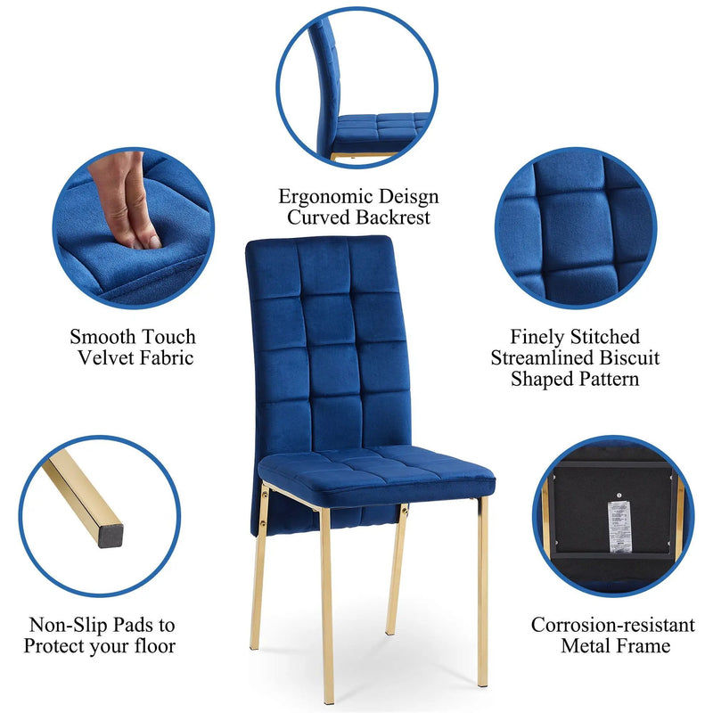 High Back Nordic Dining Chair Modern Chair With Color Legs by HouseOfZazla