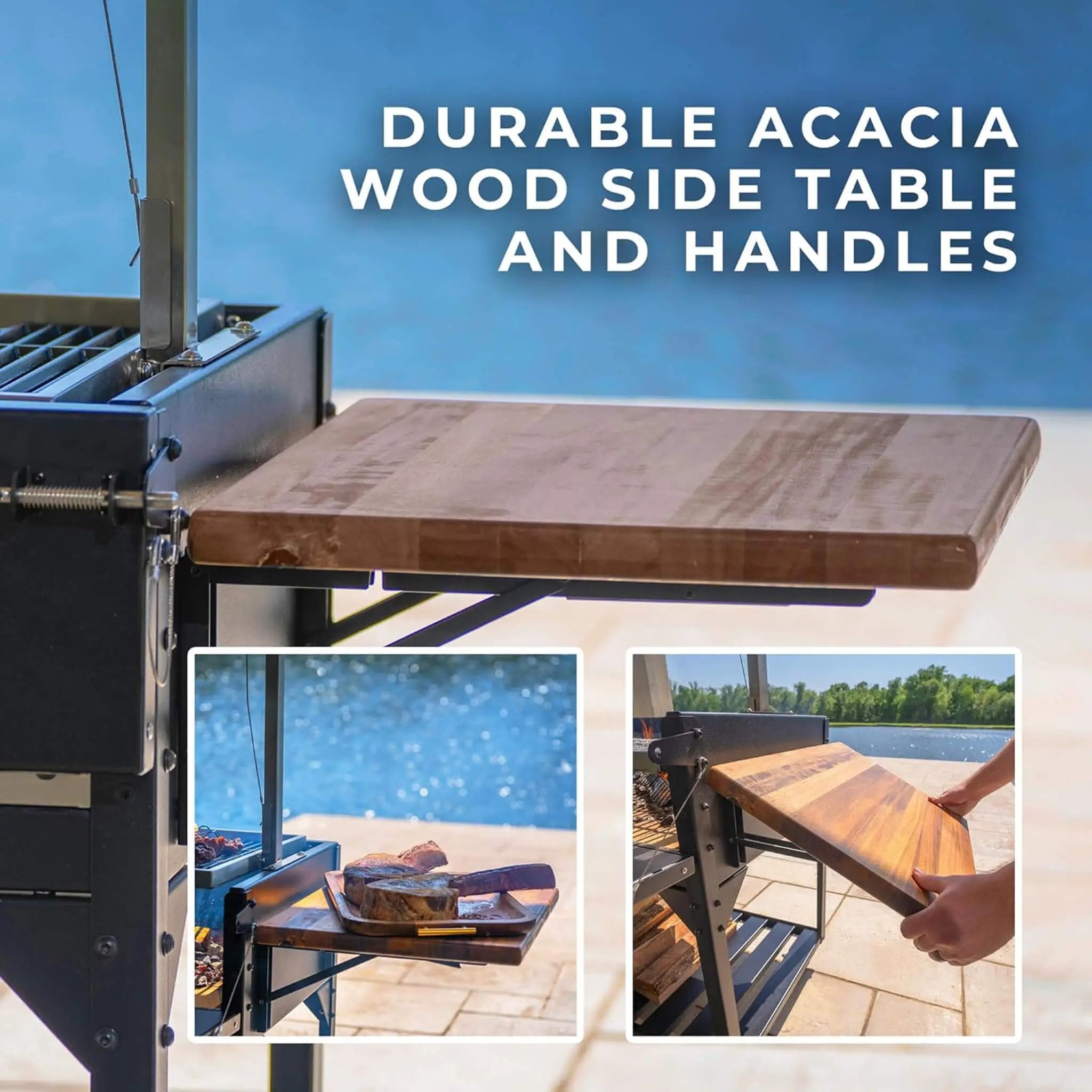 [04X02FT] Heavy-Duty Argentine Santa Maria Heritage Wood Fire And Charcoal BBQ Grill (SAK81735) by SAKSBY WHOLESALE