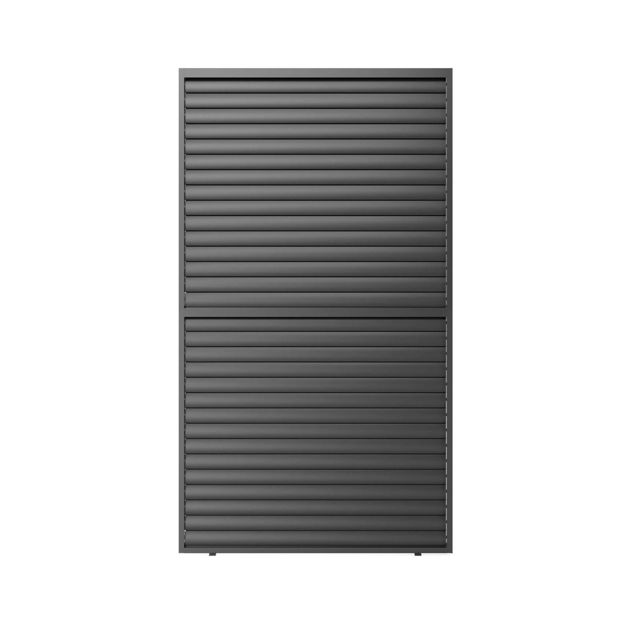 [04X07FT] Alora Premium Adjustable Aluminum Louvered Pergola With Side Wall Panel (SAK25458) by SAKSBY WHOLESALE