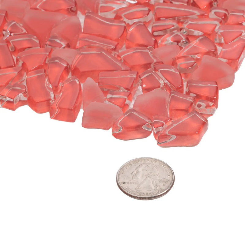 Red 11x11 Glossy Matte Multi-shaped Glass Mosaic Tile (5 pack, 4.36 sq ft/case) by Apollo Tile