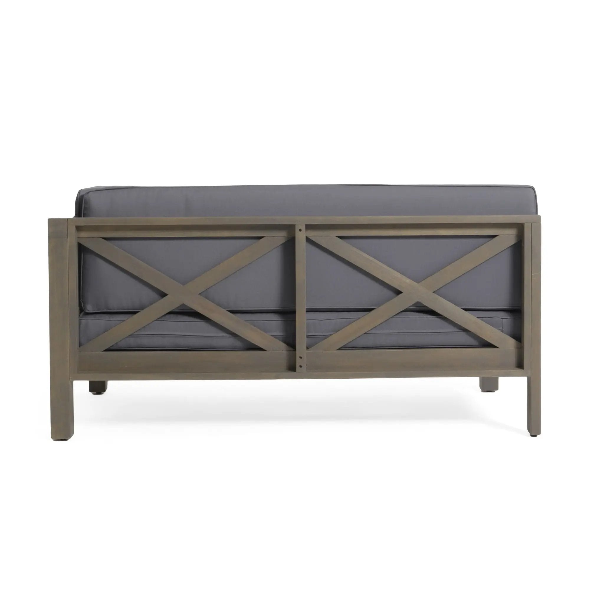 Brava - X Back Corner Bench by HouseOfZazla