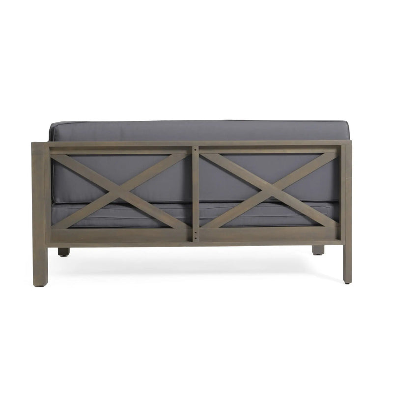 Brava - X Back Corner Bench by HouseOfZazla