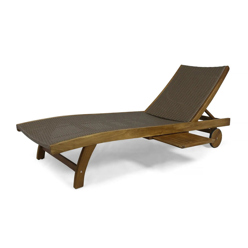 Banzai Chaise Lounge with Pull-Out Tray [Set of 2 Pcs] by HouseOfZazla