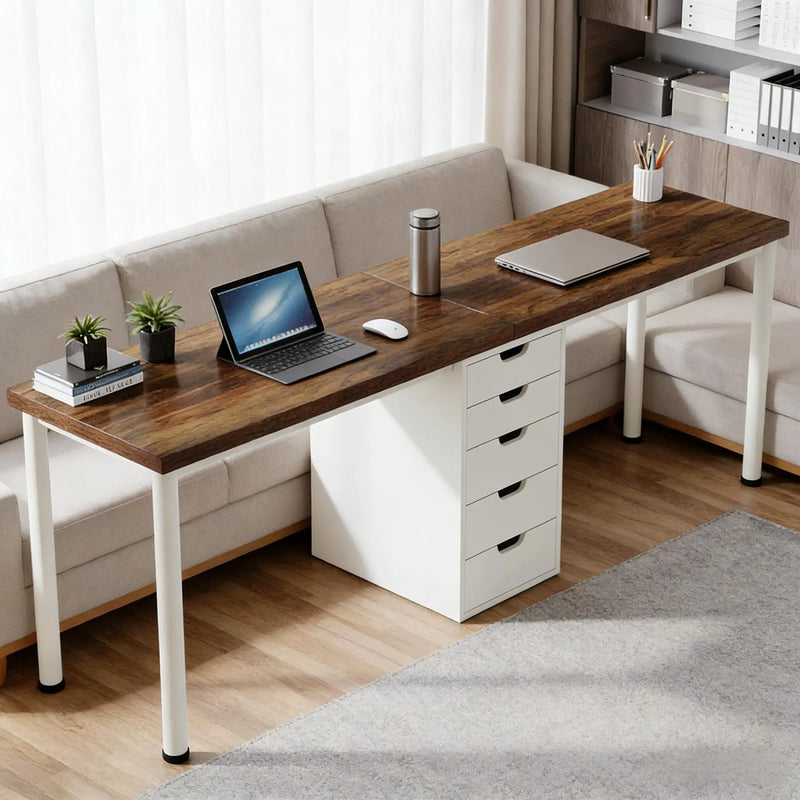 Two Person Computer Desk, Workstation by HouseOfZazla