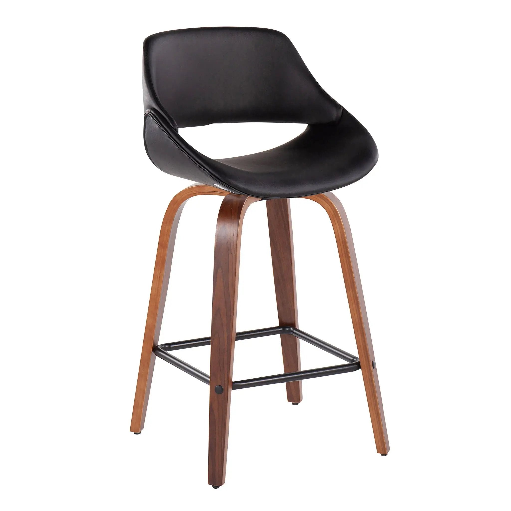 Fabrico - Mid-Century Modern, Counter Stool (Set of 2) by HouseOfZazla