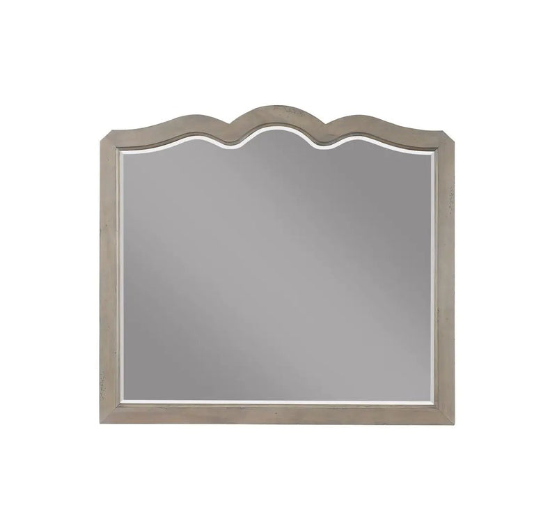 Scallop Shaped Mirror - White Poplar by HouseOfZazla