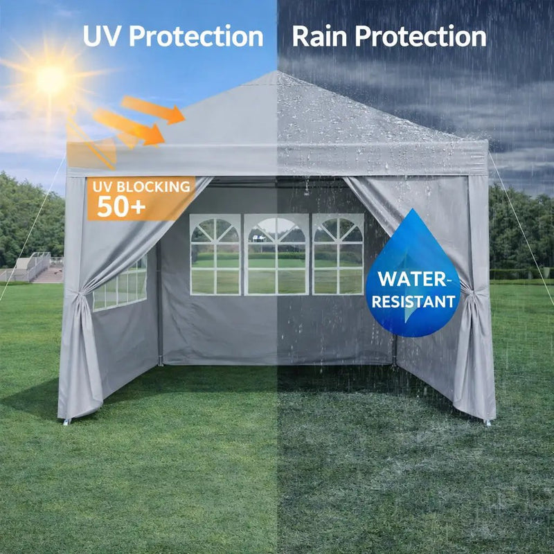 Outdoor 10x 10Ft Pop Up Gazebo Canopy Tent with Removable Sidewalls by HouseOfZazla