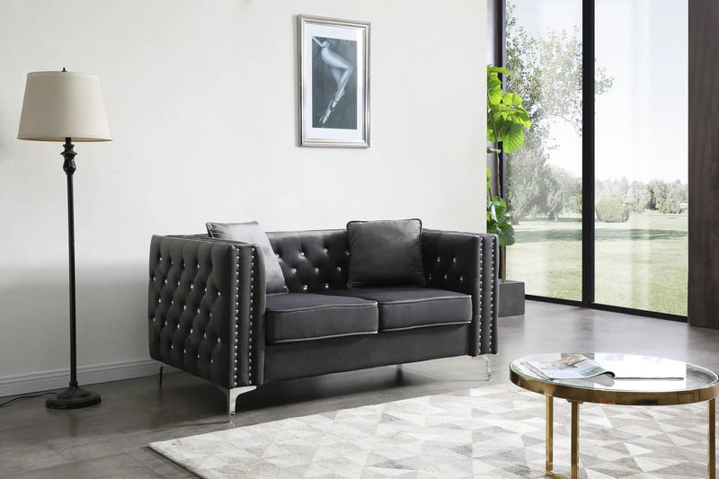 Elegant Track Arm Loveseat by Unique Piece Furniture