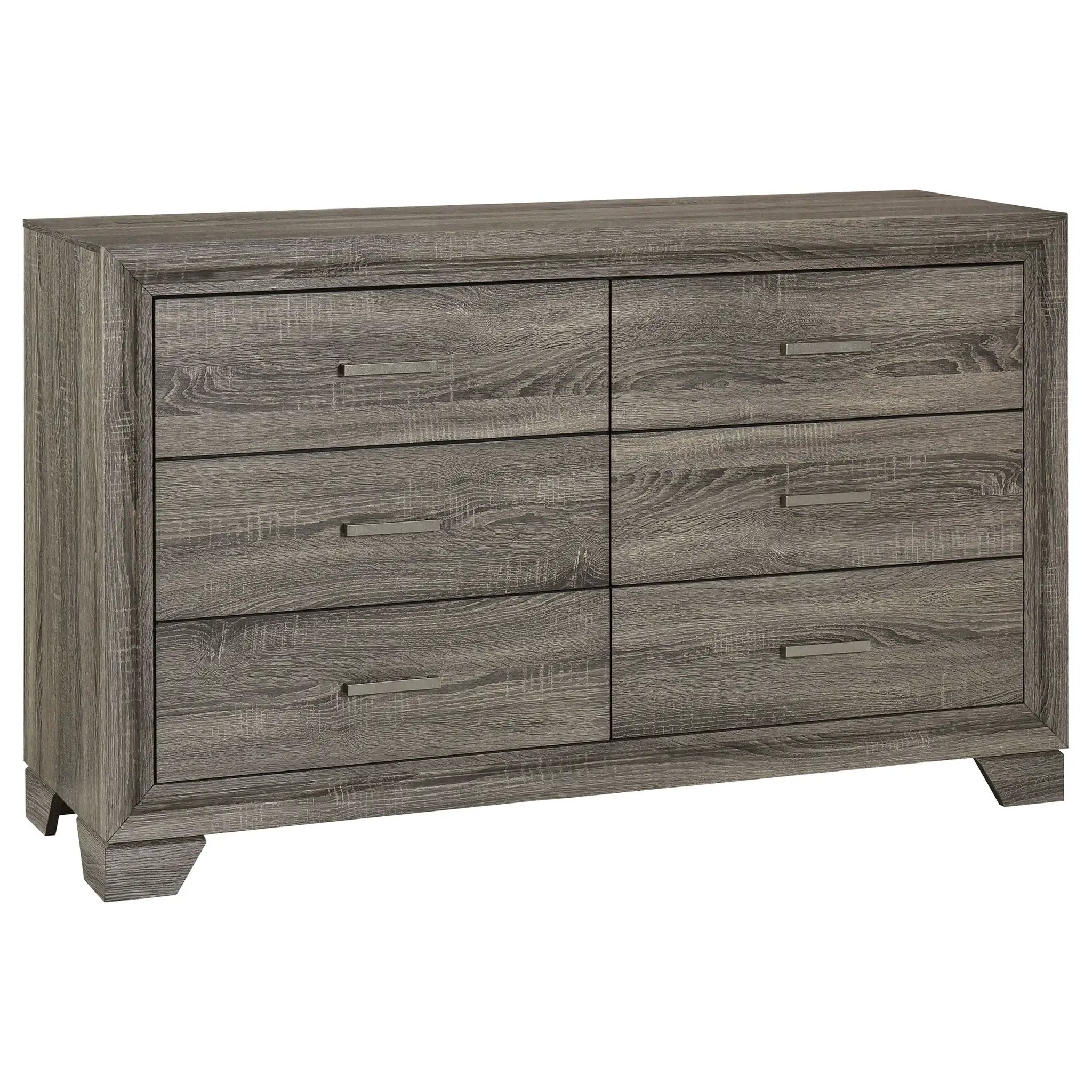 Wright 4-piece Queen Bedroom Set Brown Oak by Unique Piece Furniture