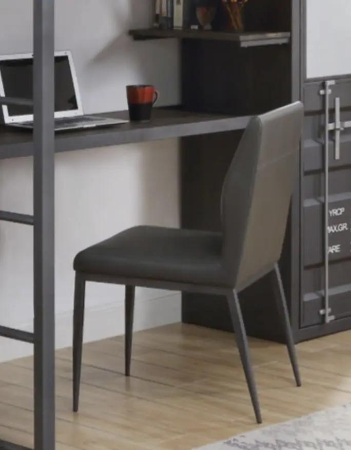 Cargo - Synthetic Leather Chair - Gunmetal by Unique Piece Furniture