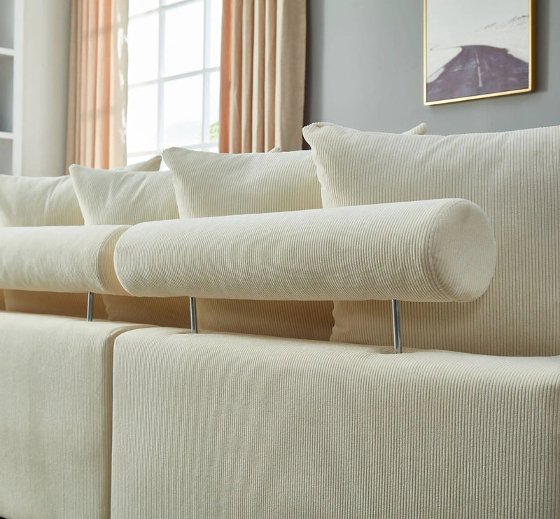 5 Seater Oversized Convertible L & U Shaped Couch by Unique Piece Furniture