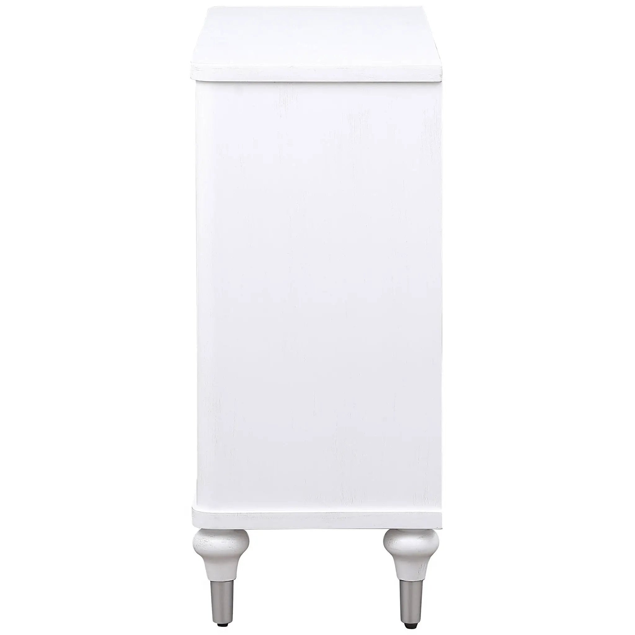 Cardella 2-door Mandala Accent Cabinet Distressed White by Unique Piece Furniture