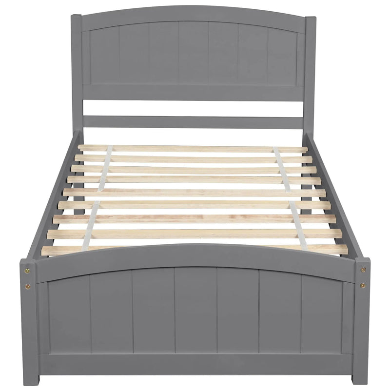 Platform Bed & Headboard, Footboard And Wood Slat Support by HouseOfZazla