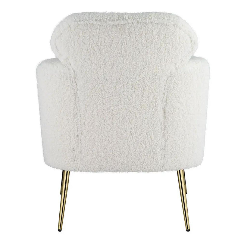 Connock - Accent Chair - White Teddy Sherpa by Unique Piece Furniture