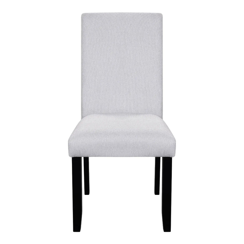 5 Piece Round Dining Table Set, Modern Dining Table And 4 Upholstered Chairs For Dining Room