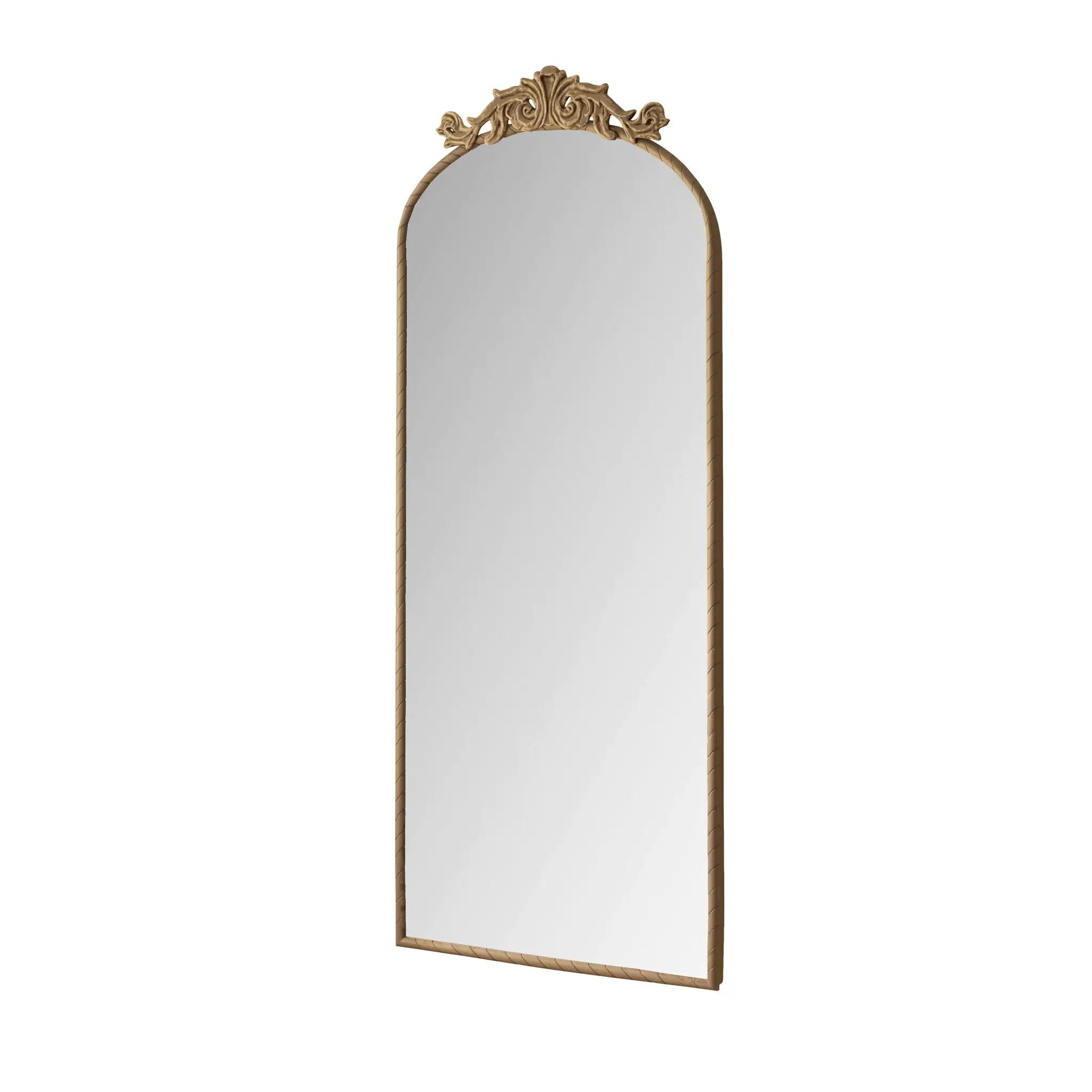 Vintage Arched Full Body Mirror, Wall Mounted For Living Room by Unique Piece Furniture