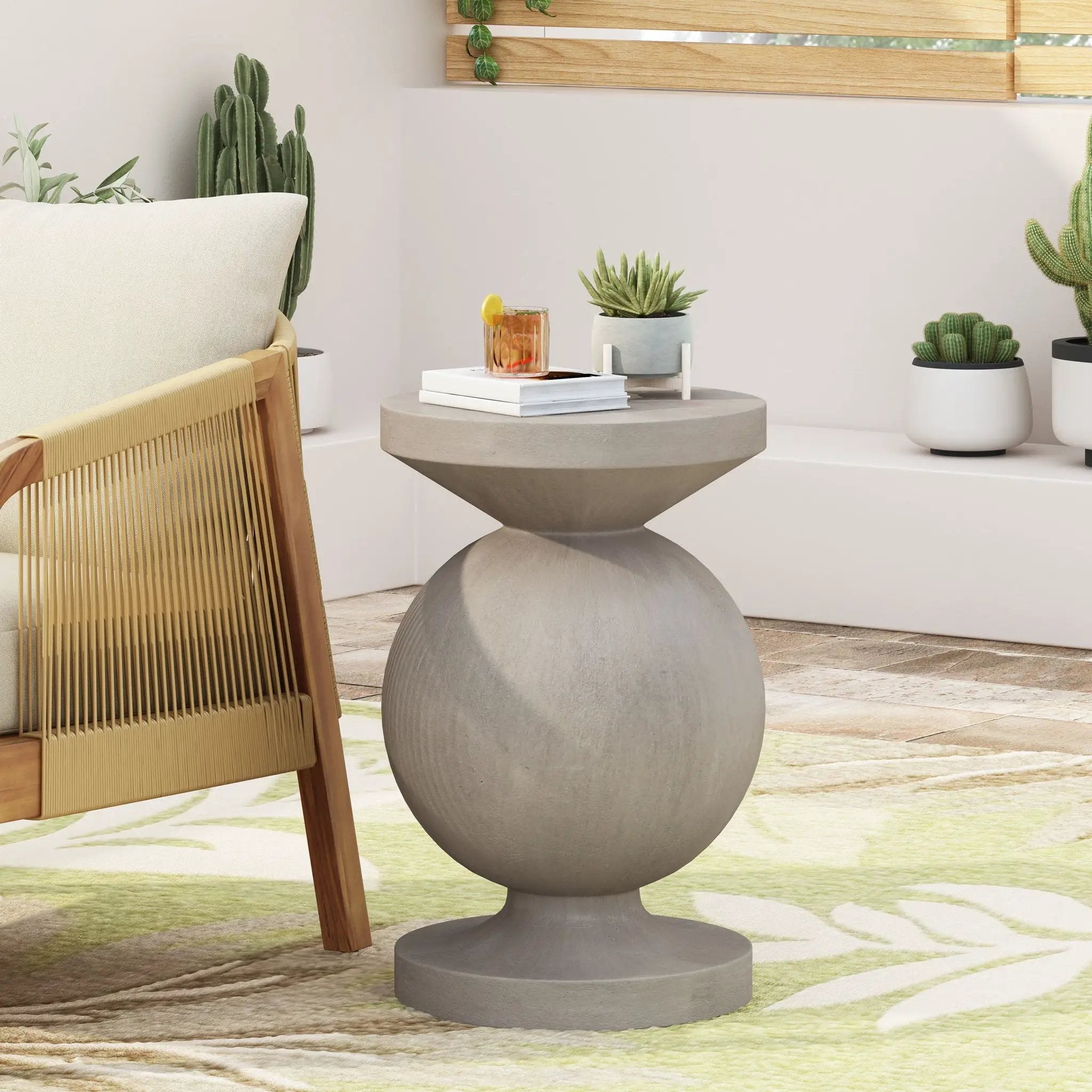 End Table, Outdoor - Natural by HouseOfZazla