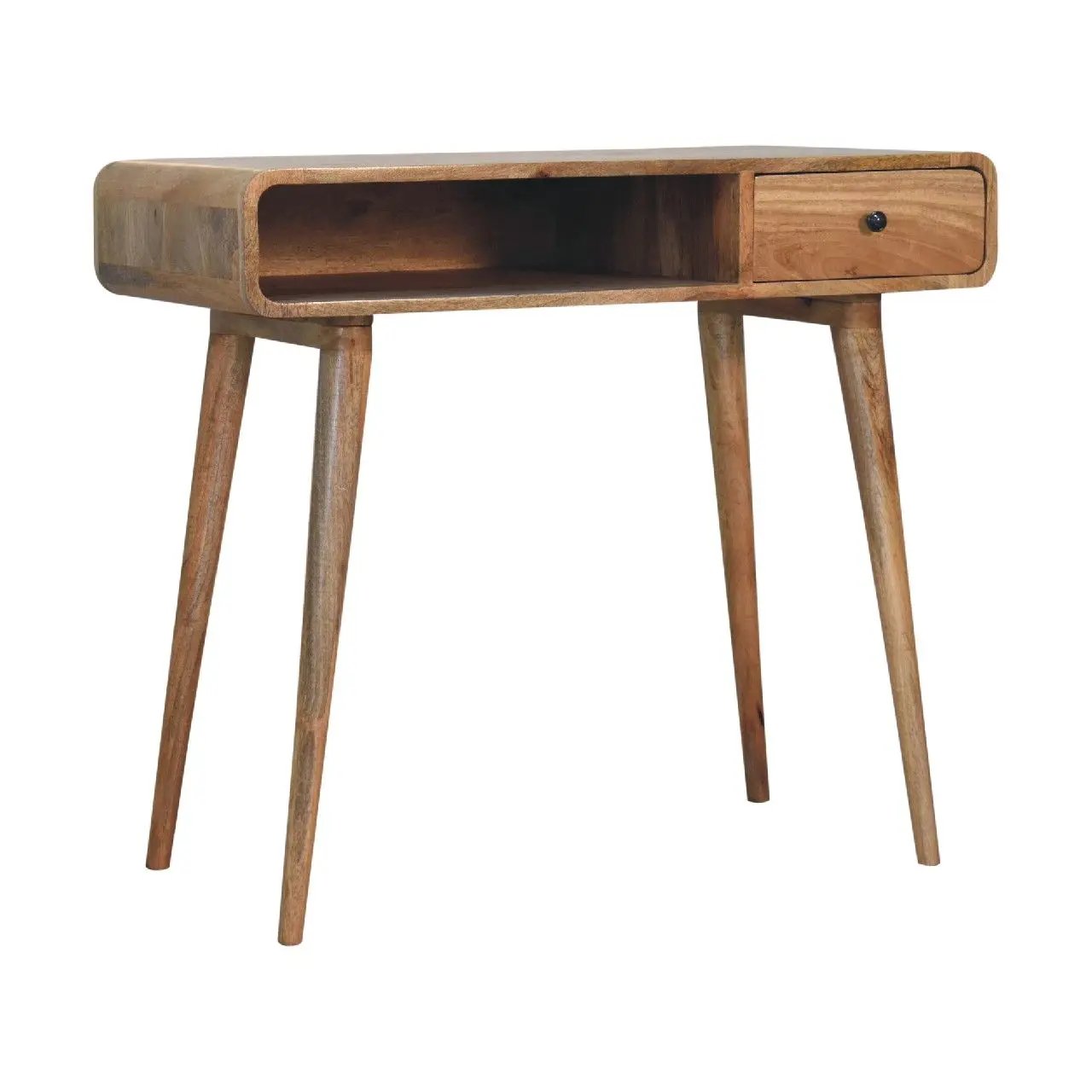 Curved Writing Desk - Oak by Unique Piece Furniture