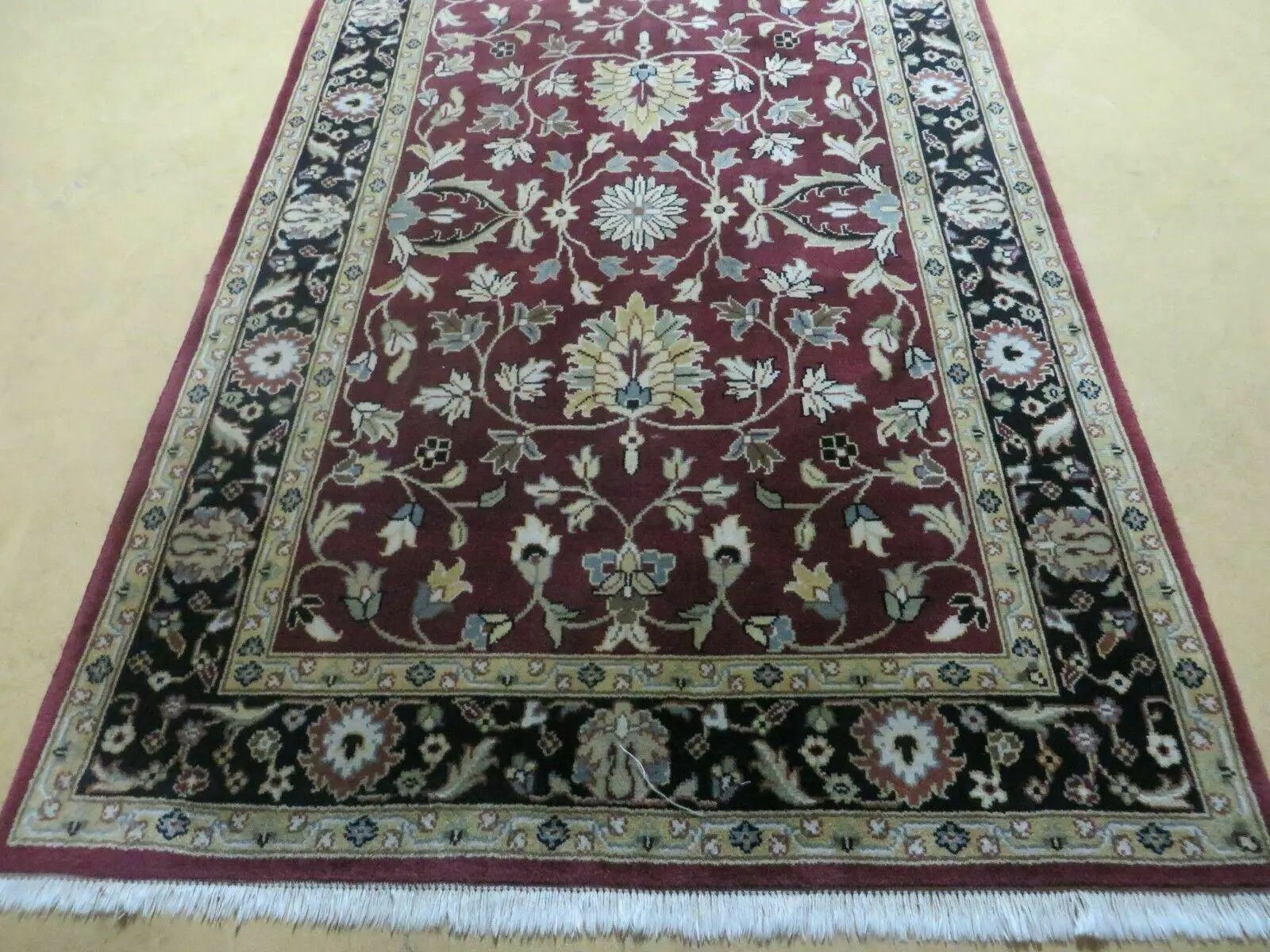 4' X 6' Handmade Finely Knotted Indian Agra Pattern Wool Rug Nice by Jewel Rugs