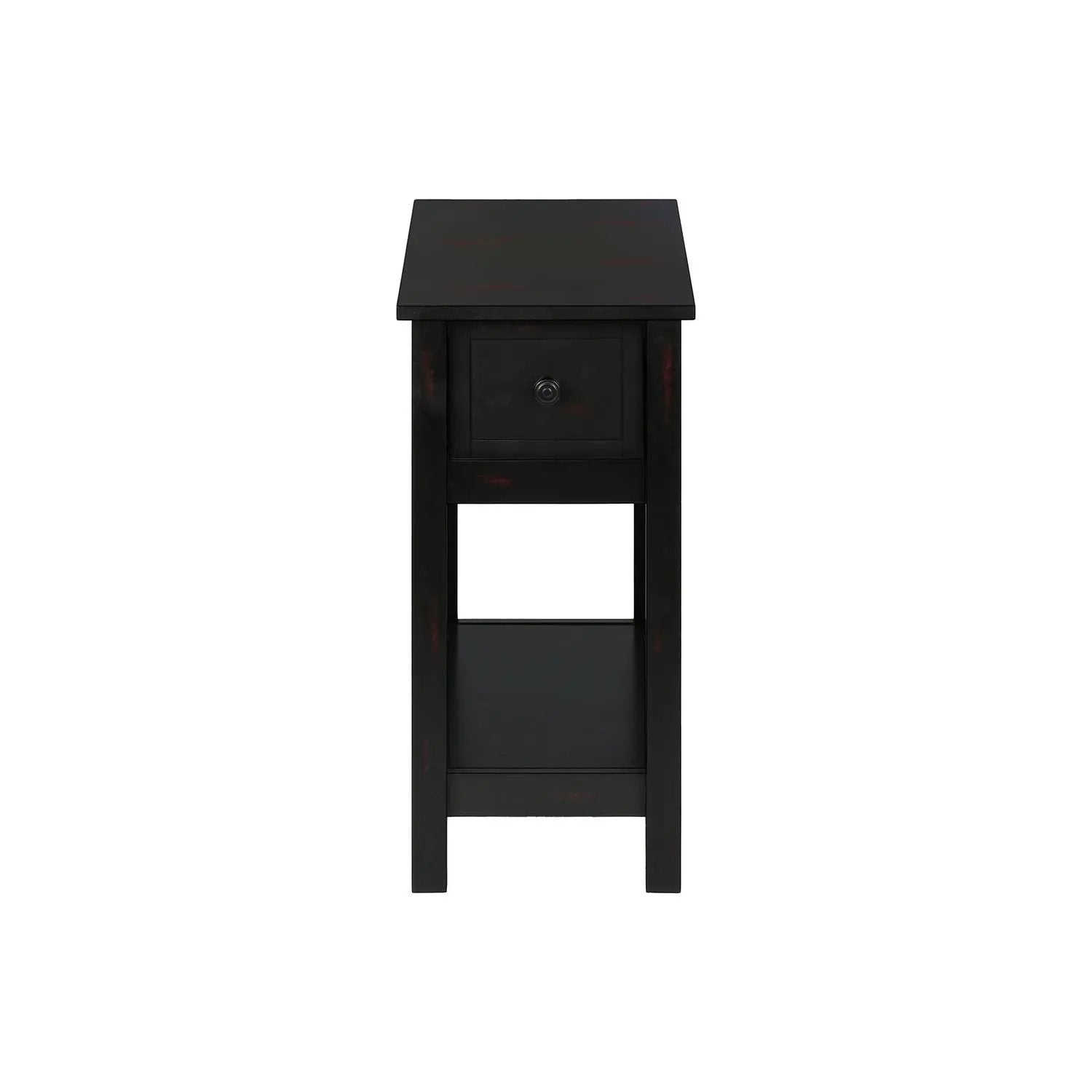 Accent End Table, 2 Tier, Narrow, Lamp, Storage Drawer, Charming Design by Unique Piece Furniture