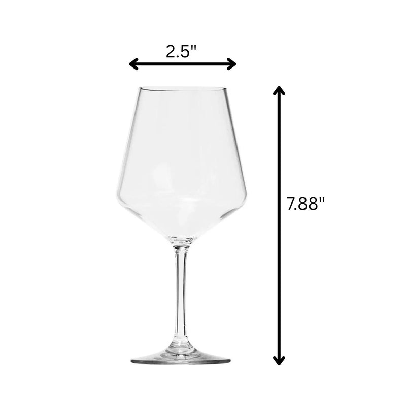 Tritan Lexington - Leadingware Wine Glass Set, Unbreakable 15Oz Bpa Free Plastic Wine Glasses (Set of 4) - Clear by HouseOfZazla