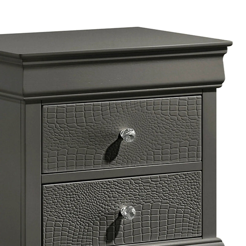 Blaze - 2 Drawer Modern Nightstand by HouseOfZazla