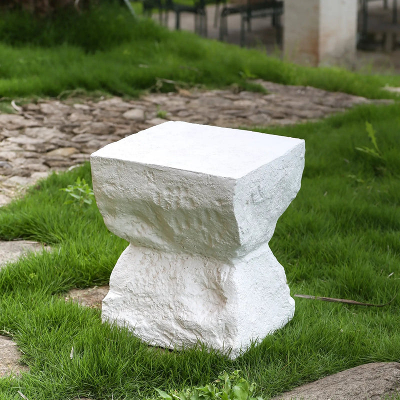 Cleo Outdoor Patio Modern Minimalist MGO Side Table by HouseOfZazla