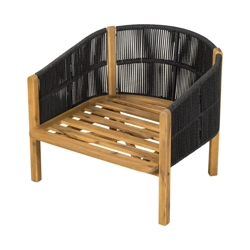 Grotta Outdoor Wood Club Chair by HouseOfZazla