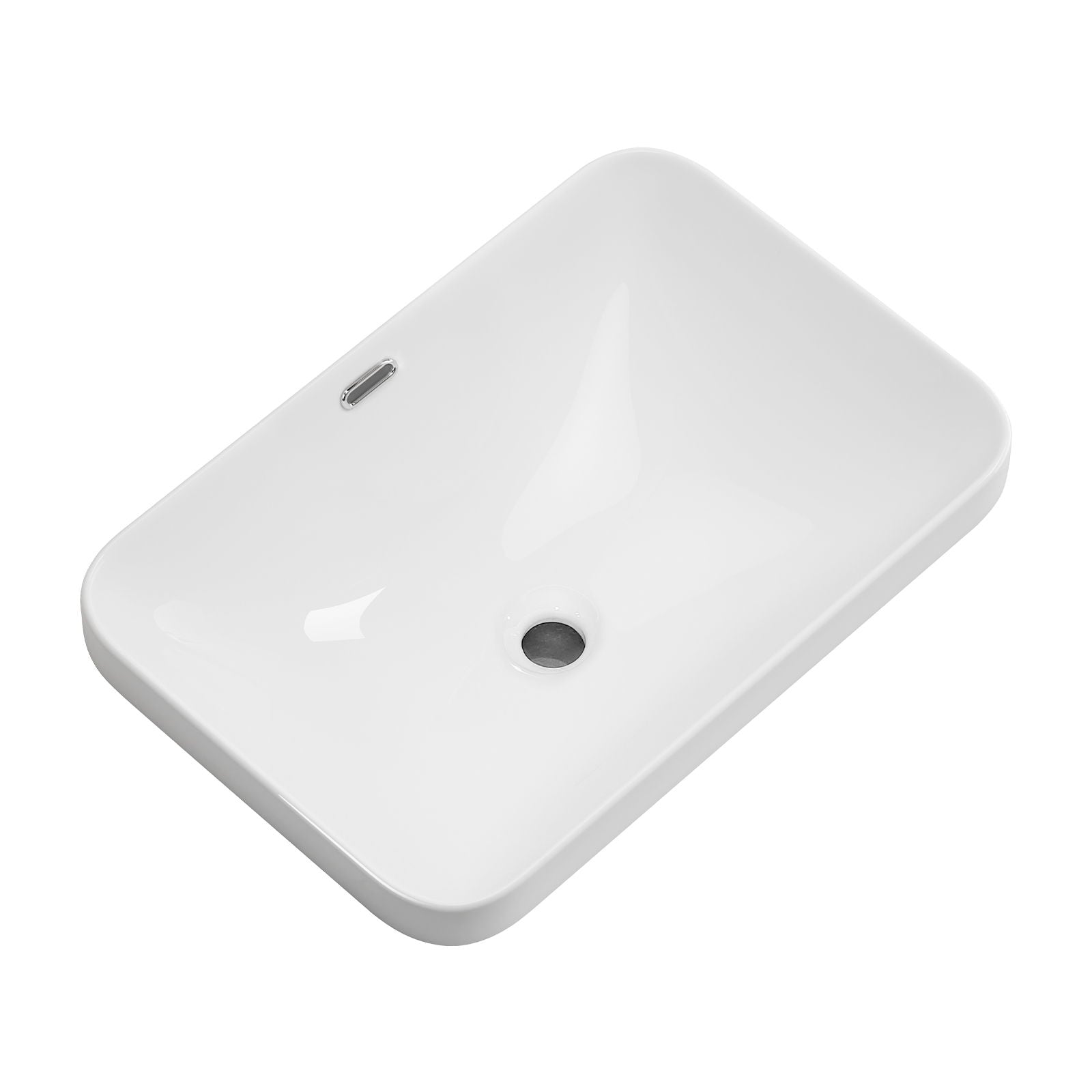 Undermount Bathroom Sink, Vessel Basin For Vanity Countertop - Milk White by HouseOfZazla